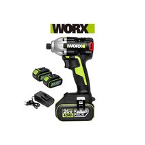 웍스 충전임팩 드라이버 WU290D.1 20V 4.0AH 배터리2개 풀세트 속도조절