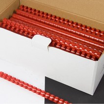 제본기 열제본기 스프링제본기 가정용제본기 100PCS 8mm PVC 바인딩 앞치마 21 반지 40 시트 A4 파일 빗 기, 04 8mm red