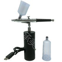 페인팅 피규어페인팅에어브러쉬 프라모델 건, 우아한 블랙/클래식(0.3mm) 공기 펌프