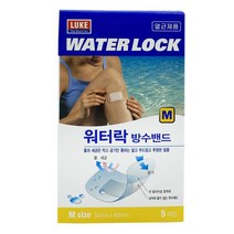 루크 워터락 방수 아쿠아 투명 밴드, 1개