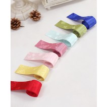 A98 심플 한복 원단리본, 옐로, 4cm