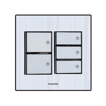 나노 아트2 블랙 5구 스위치, 1개