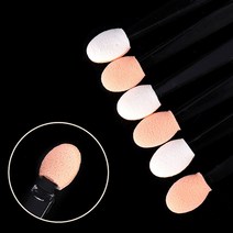 아이섀도우 스폰지 팁브러쉬 100개입 OPP포장, 6.2CM(스킨), 1개