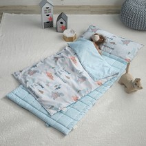 세사온라인 디노쿵 기능성 토퍼형 낮잠이불세트 70X135, 민트