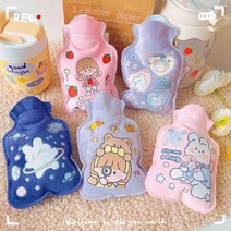 핫팩 봉제 귀여운 뜨거운 물 병 따뜻한 배꼽 보물 만화 따뜻하게 채워진 미니 폭발 방지 휴, 06 F