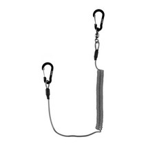 호환 낚시배 바다낚시배요트 부품 붐 t02 캠핑 carabiner 보안 잠금 도구 액세서리와 보트 로프에 대한 2m 헤비 듀티 끈, 검은색