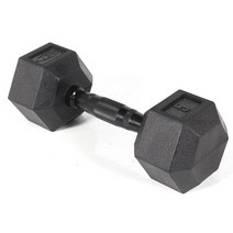 바디엑스 바디엑스 [낱개] 육각아령 고무덤벨 5kg 블랙그립 네츄럴고무재질, 단일옵션