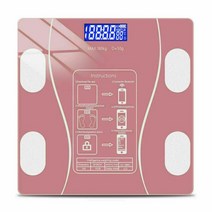 체중계 1 Pc 180kg 바디 디지털 LCD 체중 지방 저울 무게 뼈 질량 BMI 분석기 체질 구성 290x265x23mm 홈, [02] pink