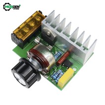 온도 조절기 전압 조정기 4000w 0-220v ac scr 전기 조정 속도 제어 속도 디밍 조광기 모터 컨트롤러, 1개