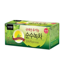 녹차원 국내산 유기농 순수녹차 티백, 1.2g, 25개