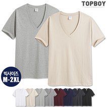 [당일출고] 심플 깊은 브이넥 반팔티셔츠 (SCC4681PT)