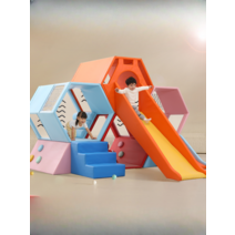 실내 미끄럼틀 육각형 감각 놀이터 어린이 정글짐, 사용자 정의 크기