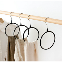 코엔라이프 링 스카프걸이 대자, 1개, 블랙