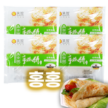 홍홍 중국식품 소프트 쇼좌빙 밀전병 충샹 수좌빙, 450g, 4개
