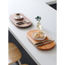 우드 플레이트 찾잔 간식 디저트 도마 식탁매트 이쁜색 식탁보호 식탁오염방지 선물용, 웨루
