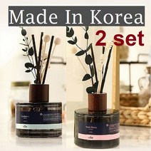 디퓨저 발향좋은 고급스러운향 거실 욕실 사무실 방향제 스틱포함 200ml + 2개, 블랙체리