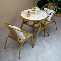 테이블 세트 의자 카페 감성 4인용 6인용 인테리어 커피숍 야외 테라스, R