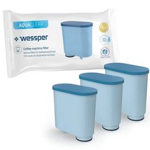 필립스 AquaClean CA6903/10 CA6903/22 CA6903 석회질 필터와 호환되는 Wessper 정수 필터 Saeco 및 Philips 전자동 커피 머신용 Aqua Clean 필터 카트리지 3개 팩-20788, 삼