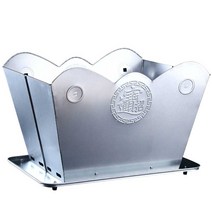 캠핑장 소각 화목난로 쓰레기 야외 장작 시골 잿더미, 실버 430스틸