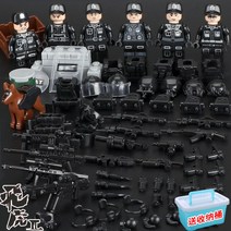 중국 레고 호환 블록 전투 해병대 해군 특수 경찰 군인 사람 피규어 미군, BG