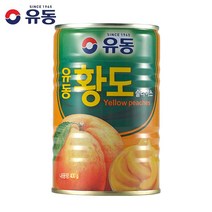 유동 황도 슬라이스 통조림 400g, 1개