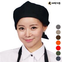 DCA70 카페알바모자 머리두건 카페모자 조리모 베레모, DCA70 검정, 1개