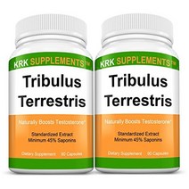 2병 Tribulus 트리뷸러스 Terrestris 1000mg Per Serving 180 Total 캡슐 KRK s