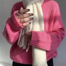 빅사이즈 목도리 부드러운 숄 도톰한 무지 왕 수술 넓은 롱 머플러 옐로 화이트 카멜