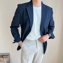 남자 여름 린넨 시어서커 블레이저 자켓 정장마이 빅사이즈