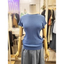 밸리걸 캡소매 심플 라운드 니트 479241