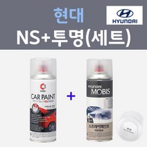 현대 NS 딥그린 주문컬러 스프레이 + 모투명마감용스프레이 자동차 카 페인트 200ml