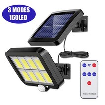 방가로용품 3 모드 PIR 모션 센서 방수 태양광 가로등 울타리 거리 정원 식 106/3, 11 160LED Remote 3Modes