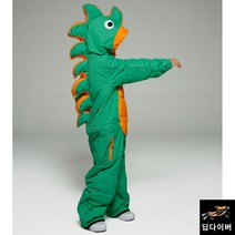 주니어 공룡스키복 캐릭터 스노보드 귀여운