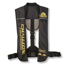 [챌리온] CHV-02 자동팽창식 구명복 구명조끼 블랙 선상구명복 (100kg)