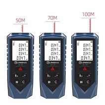 레이저거리측정기 스마트 레이저 양방향 줄자 거리 측정기 ce fc 디지털 50m 70m 100m 측정 테이프 적외선 휴대용, 02 100m