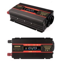 차박 220V 자동차 인버터 12 V 정현파 전원 1500W/2000W/2600W 변환기 2 USB EU 소켓 볼트 자동 반전 변압기, 2000W-12V, CHINA