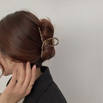 [판매자 잼빌리지 확인 필수/사은품증정] 호피 꼬임 메탈 헤어 집게 핀 빅 왕 사이즈 레오파드 올림머리 반머리 머리 클립