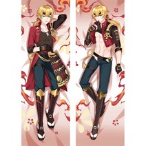 2D Genshin Impact Dakimakura Handsome Kaeya Xiao 베개 커버 허깅 바디 베개 일본 애니메이션 게임 베개 케이스 Otaku Pilow 1, 베갯잇 10, 160X50cm 양방향, 1개