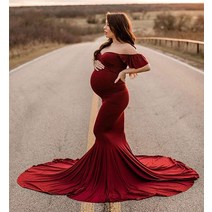 만삭사진원피스 만삭 원피스 사진 소품 우아한 임부 가운 레이스 맥시 드레스 류 사진 촬영용 임신 출산