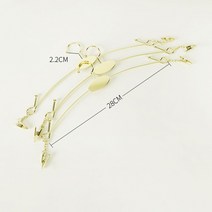 금속 클립 속옷 매달려 브래지어 스커트 바지 랙 옷걸이 황금색, 20개