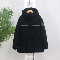 패딩 여중장기 겨울 아웃도어 기모 커플 카고파이 두꺼운 스키복