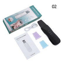 아쿠아 필링 기 갈바닉 클렌징 기계 각질 제거 피부 미용 관리 기기 새로운 초음파 스킨 스크러버 진동 페, 05 Black(Simple Set)