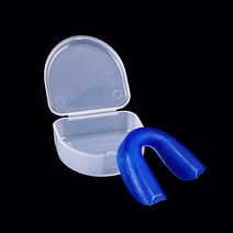 복싱 이갈이 마우스피스 야외 스포츠 치아 보호기 gum shield 마우스 가드 조각 농구 럭비 권투 마우스 가드 치아 보호, 푸른