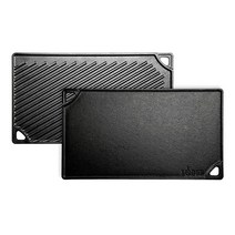 Lodge 주철 양면 그릴/그리들 블랙 16.75인치 시즈닝 처리 롯지, 20 Inch _Grill