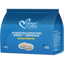 180 Pods Senseo 호환 이탈리안 커피 VALUE PACK $0.2/패드 및, 디카페인