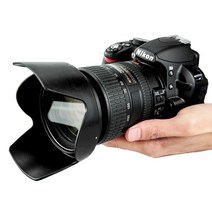 렌즈후드 HB-35 Lens Hoods For Nikon AF-S DX Nikkor 18-200MM F/3.5-5.6G ED VR II 72mm Bayonet Mount C, 한개옵션0