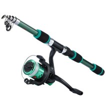 Sougayilang 스피닝 낚싯대 및 릴 콤보 1.8m 텔레스코픽로드 5.2:1 3bb fishign 릴 최대 드래그 5kg 전체 낚시 키트, g(액세서리 없음)