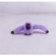 토끼 곰돌이 네잎클로버 키링 차키 명품 여자를위한 귀여운 솜털 모피 작은 원숭이 열쇠 고리 가방에 미니 고릴라 열쇠 고리 자동차 악세사리 쥬얼리 웨딩 파티 어린이 장난감 선물, 연보라색