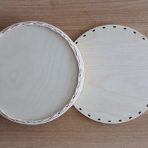 라탄공예재료 자작나무합판 우드트레이 플레이트 200x200 4T, type1. uv코팅