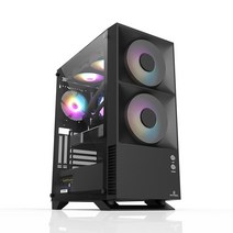마이크로닉스 EM2-STEREO 미들타워 PC 컴퓨터 케이스 블랙